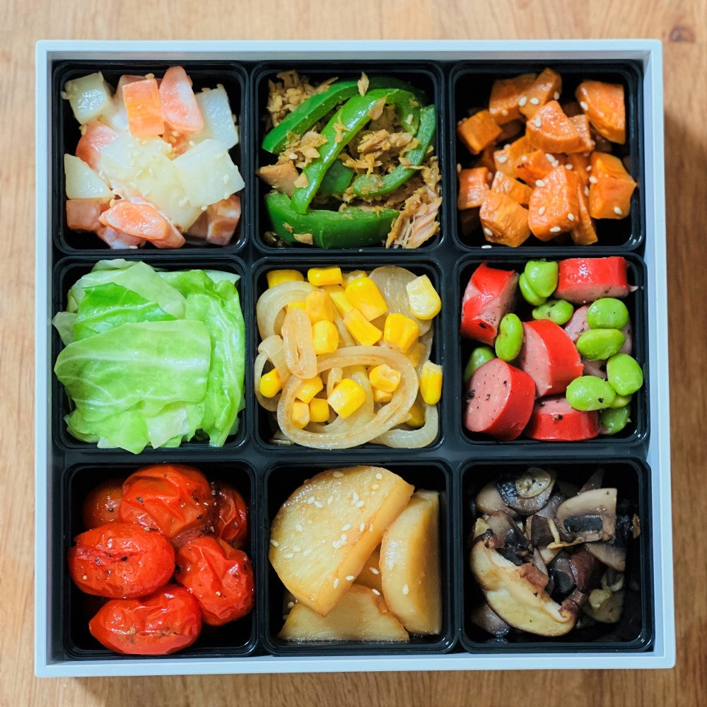 Section Bento Box Lunch Box Set Slim with Silicone Cups for Bento