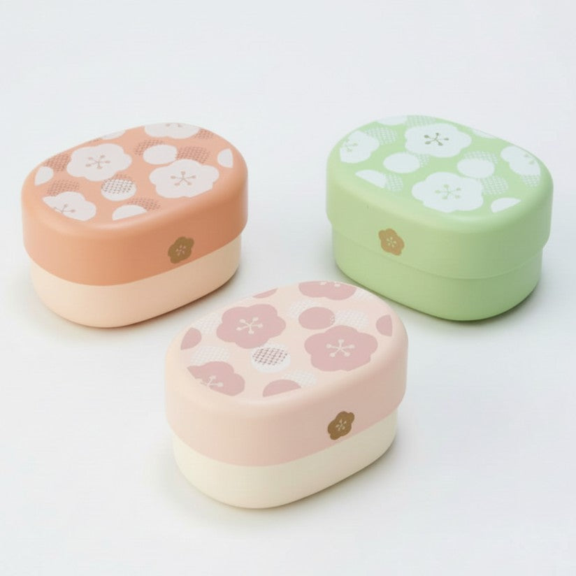 takenaka umeka 2 tier bento boxes 3 colours