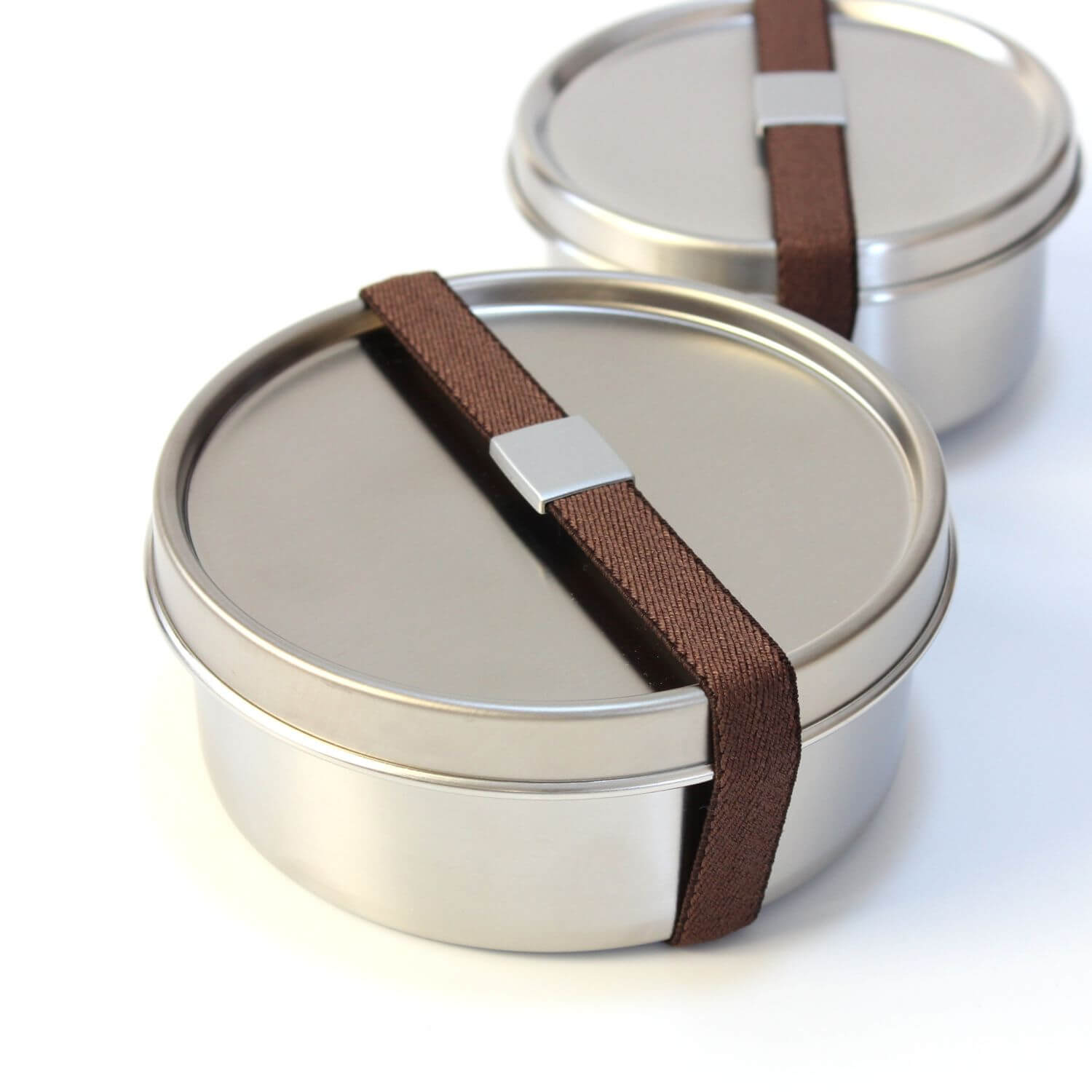Stainless Steel Round 1 Tier Bento Box | Made in Tsubame Sanjo Japan
