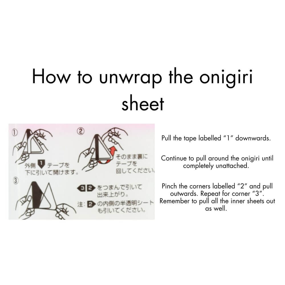 onigiri sheets how to unwrap