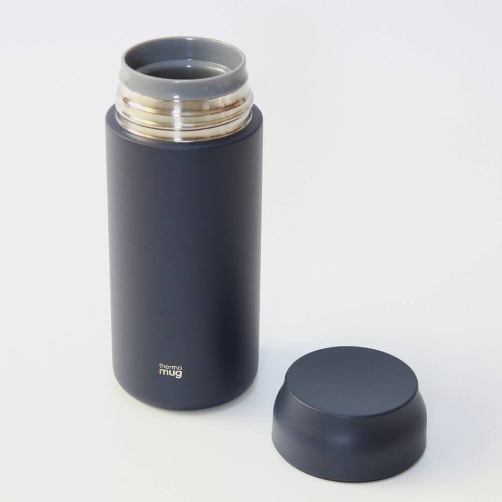 allday navy drink bottle outer cap off