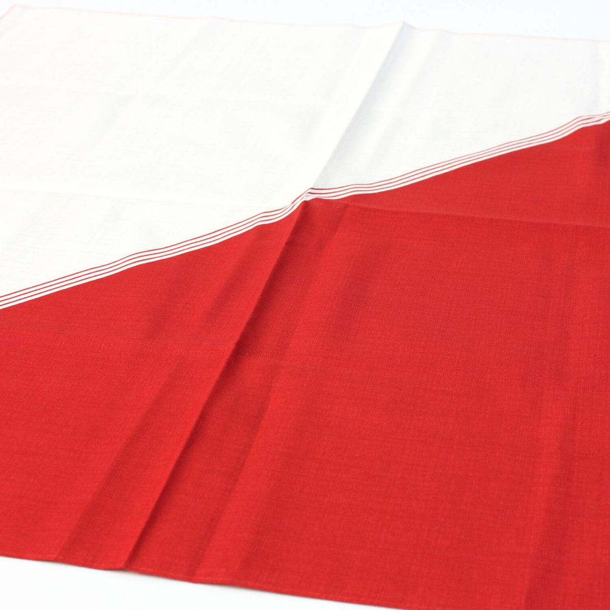 Hare Tsutsumi Katamigawari Red and White Furoshiki Wrapping Cloth 70cm