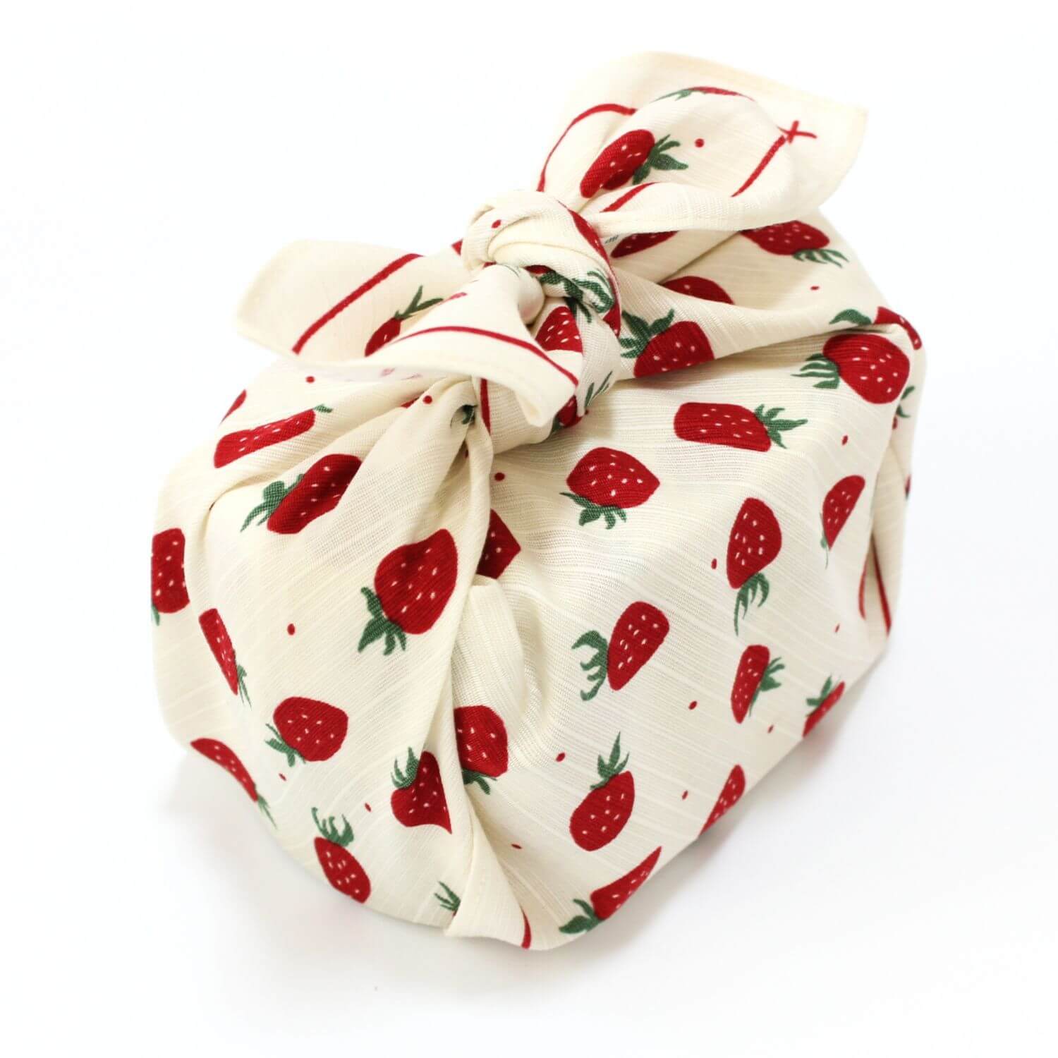 Hamamonyo Mizutama Strawberries Furoshiki Wrapping Cloth 50cm