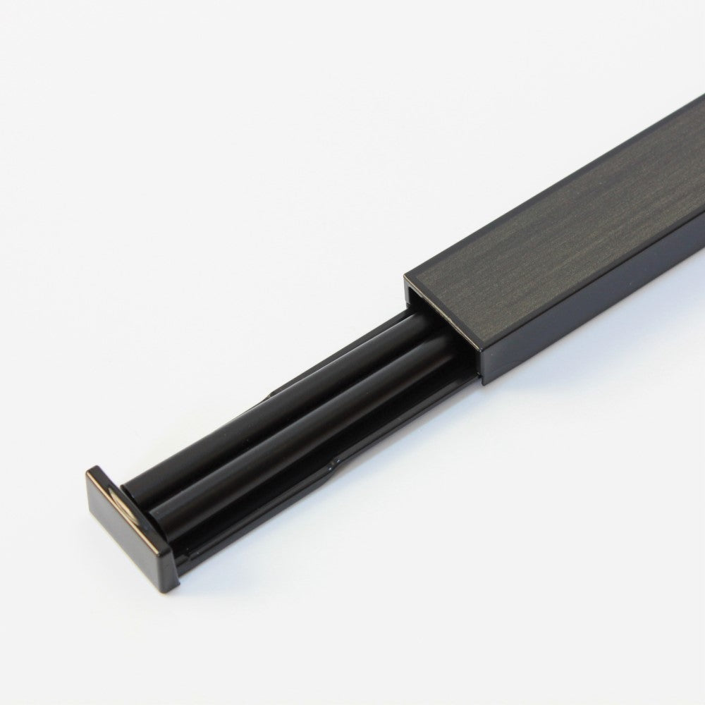 black chopsticks inside chopsticks case
