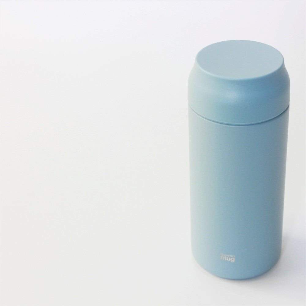 blue drink bottle pictured from top angle