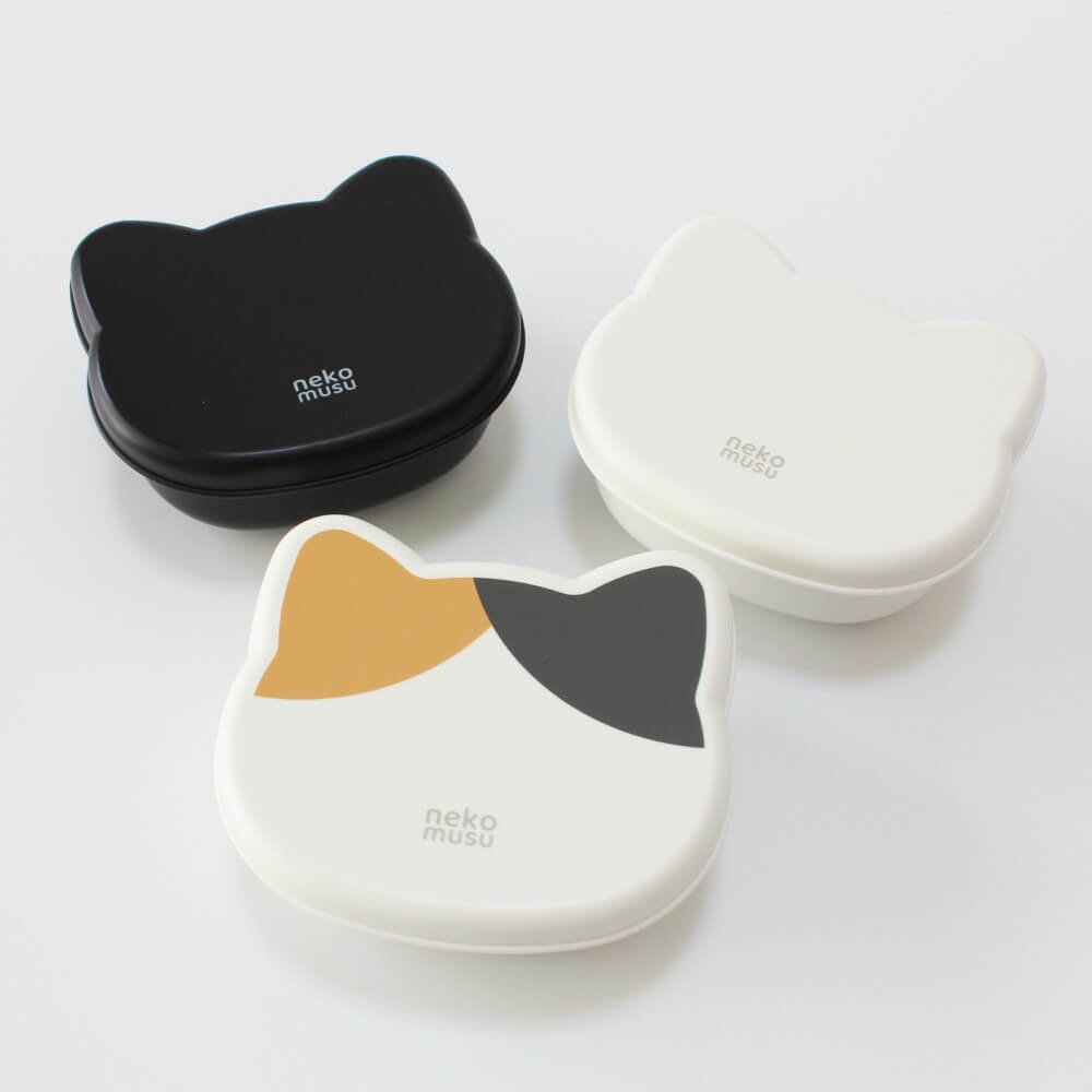 cat onigiri bent case mould 3 colours