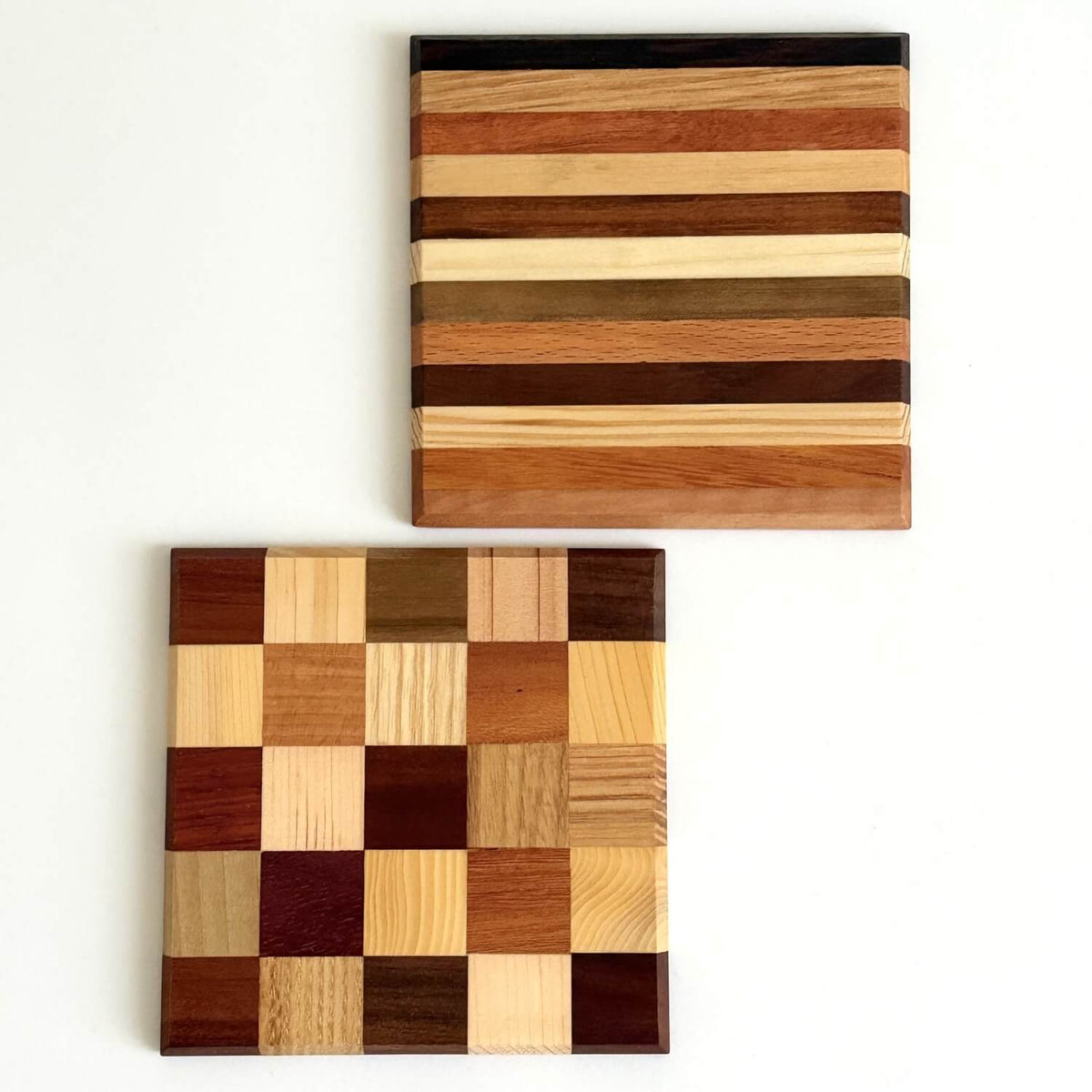 Yosegi-Zaiku Japanese Marquetry Wooden Coasters | Hand Made