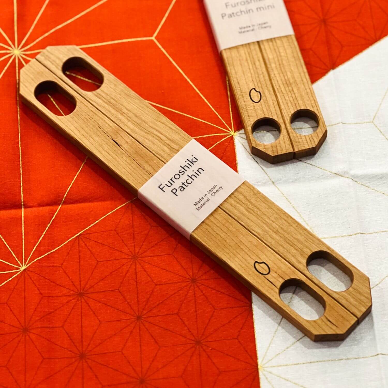 cherry wood furoshiki patchin handles standard size