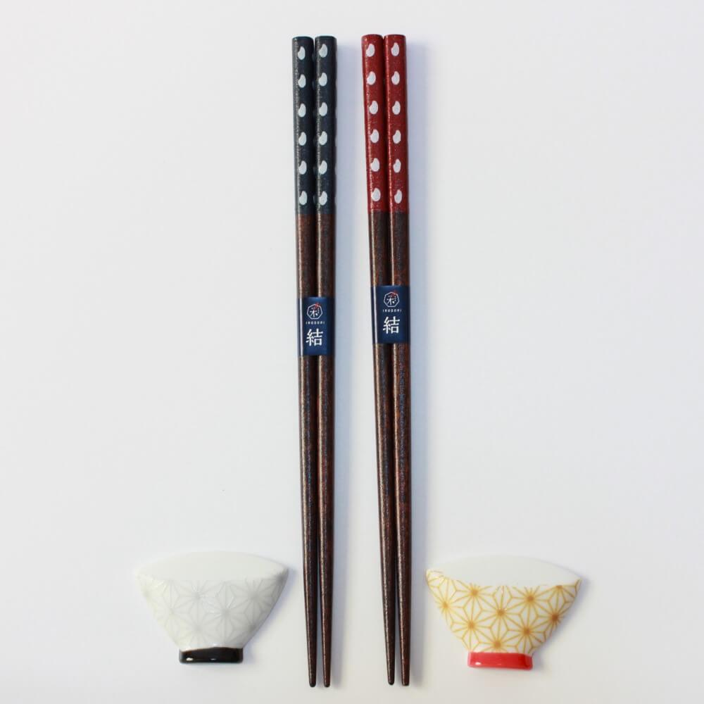 chopsticks and rests okome gift set