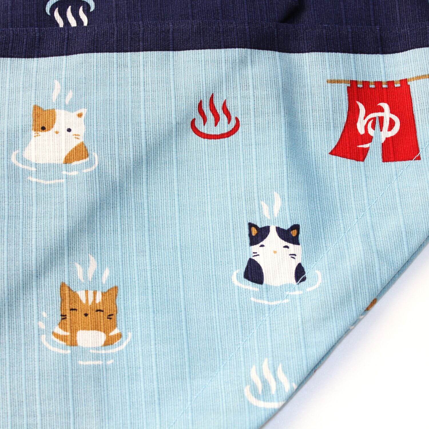 Hamamonyo Onsen Cats Kinchaku Bento Lunch Bag