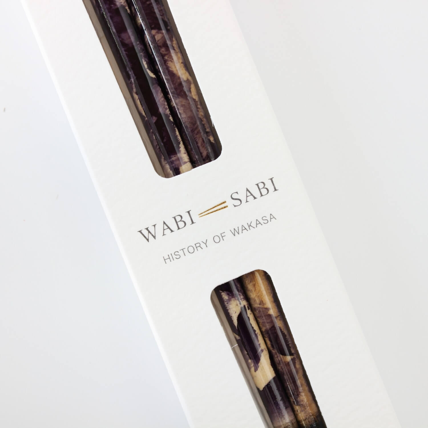 close up of chopsticks package