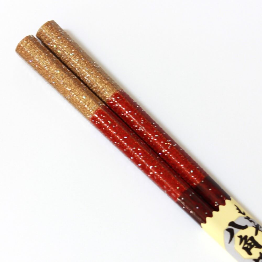 Seiza Chopsticks | Brown, Red | Dishwasher safe, Wood, Eight Sided