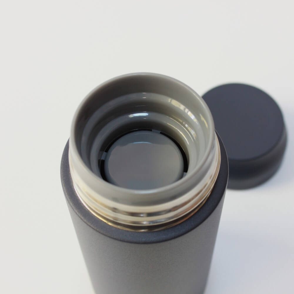 close up inner lid on allday navy drink bottle