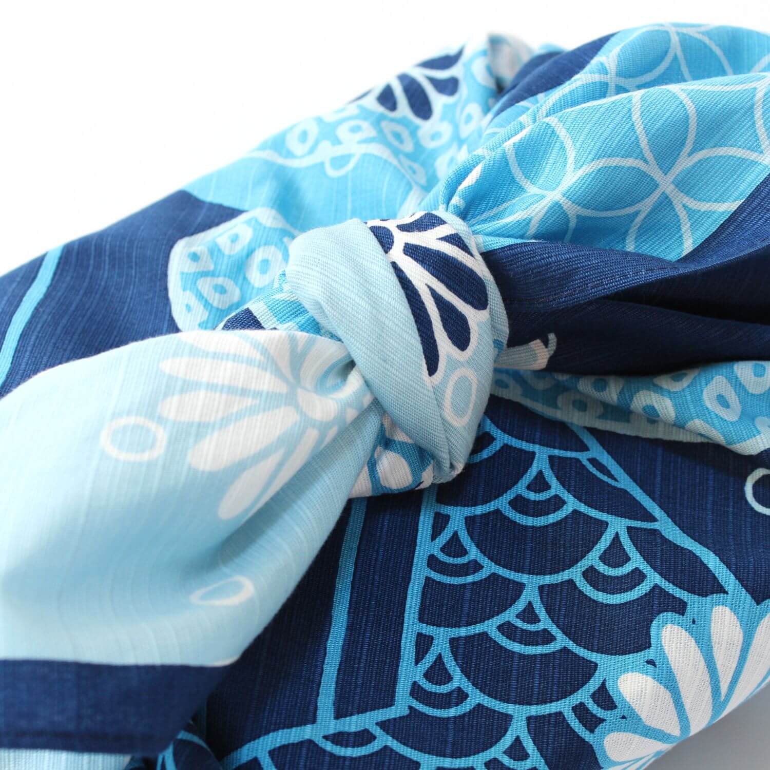 Hamamonyo Chrysanthemum and Goldfish Furoshiki Wrapping Cloth 70cm