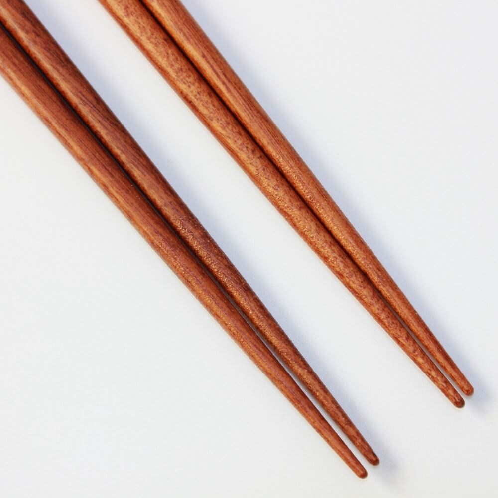 close up of tips of nene chopsticks