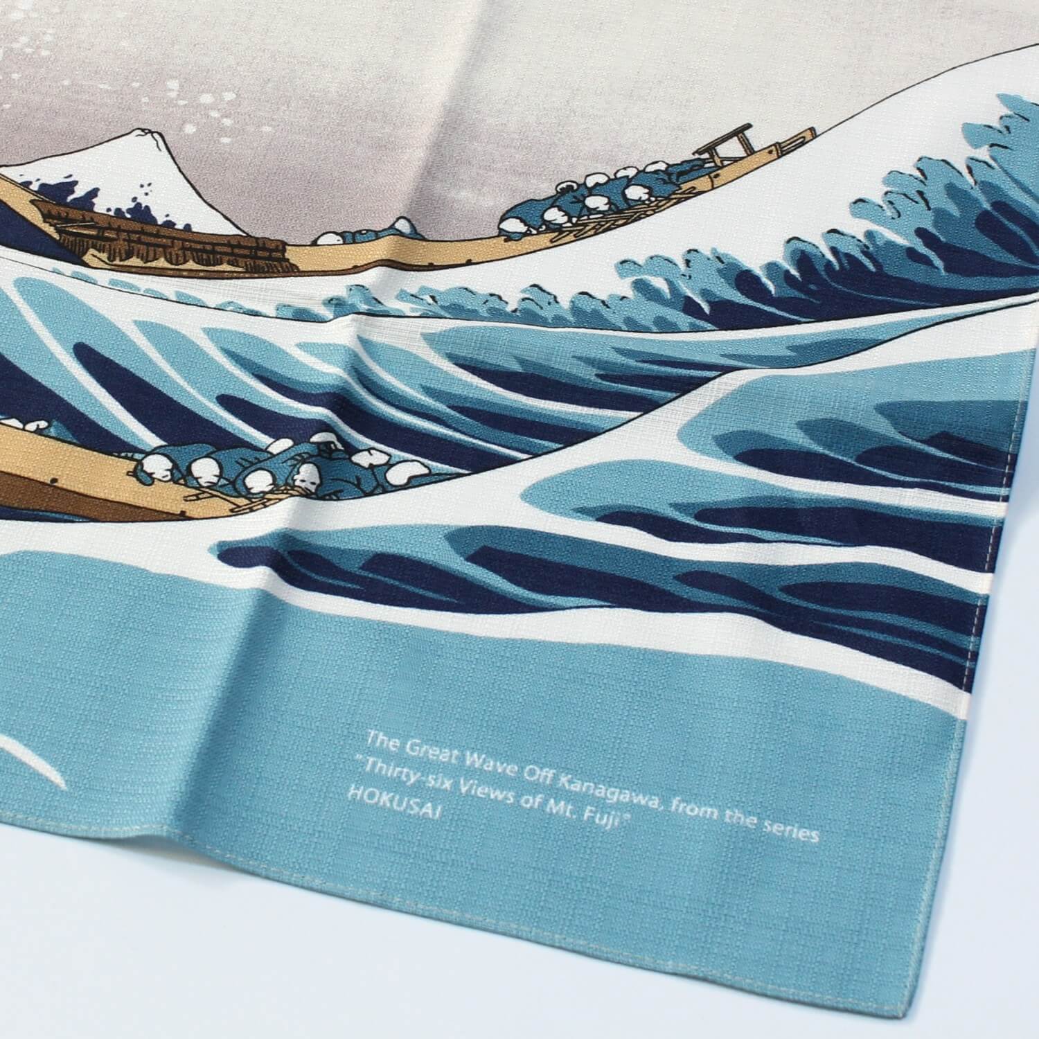 100% organic cotton | The Great Wave Off Kanagawa by Hokusai Furoshiki Wrapping Cloth 70cm