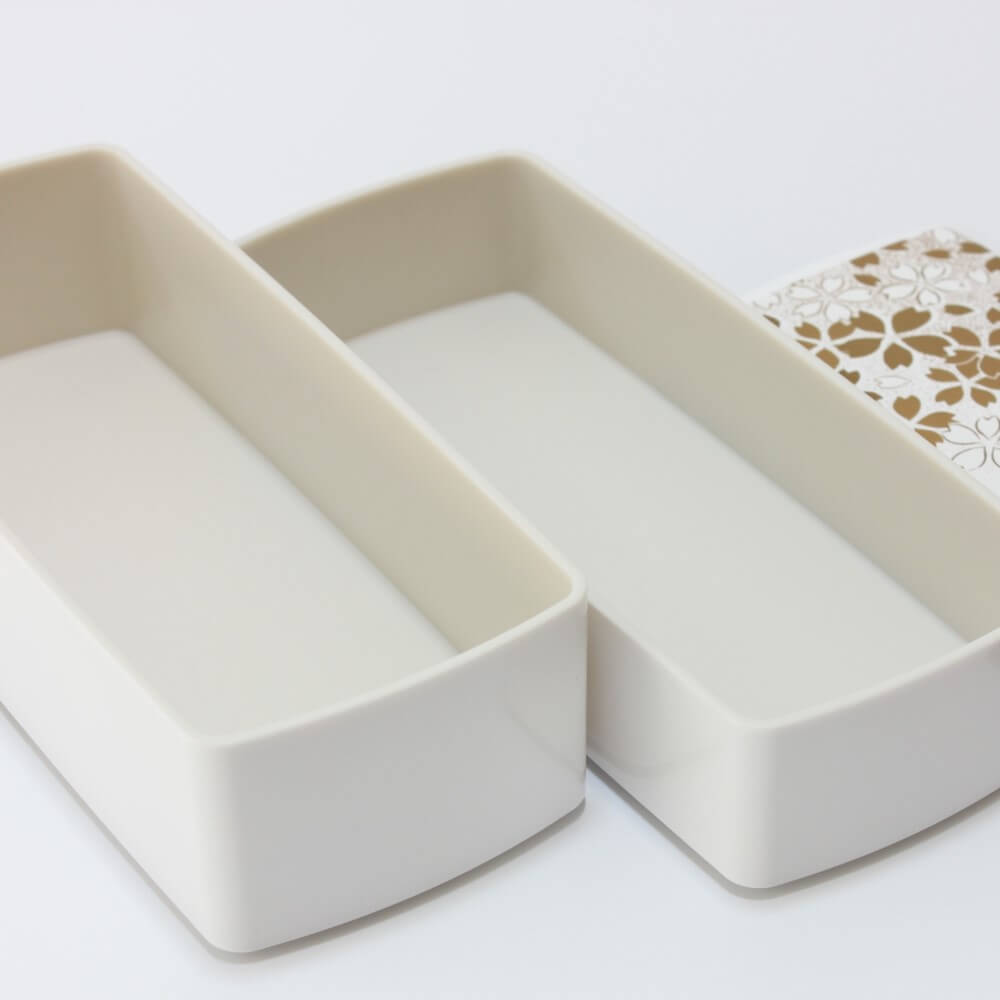 different height 2 layers hanamaru bento box