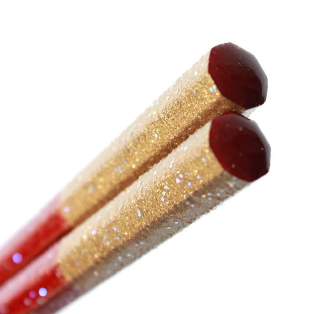 Seiza Chopsticks | Brown, Red | Dishwasher safe, Wood, Eight Sided