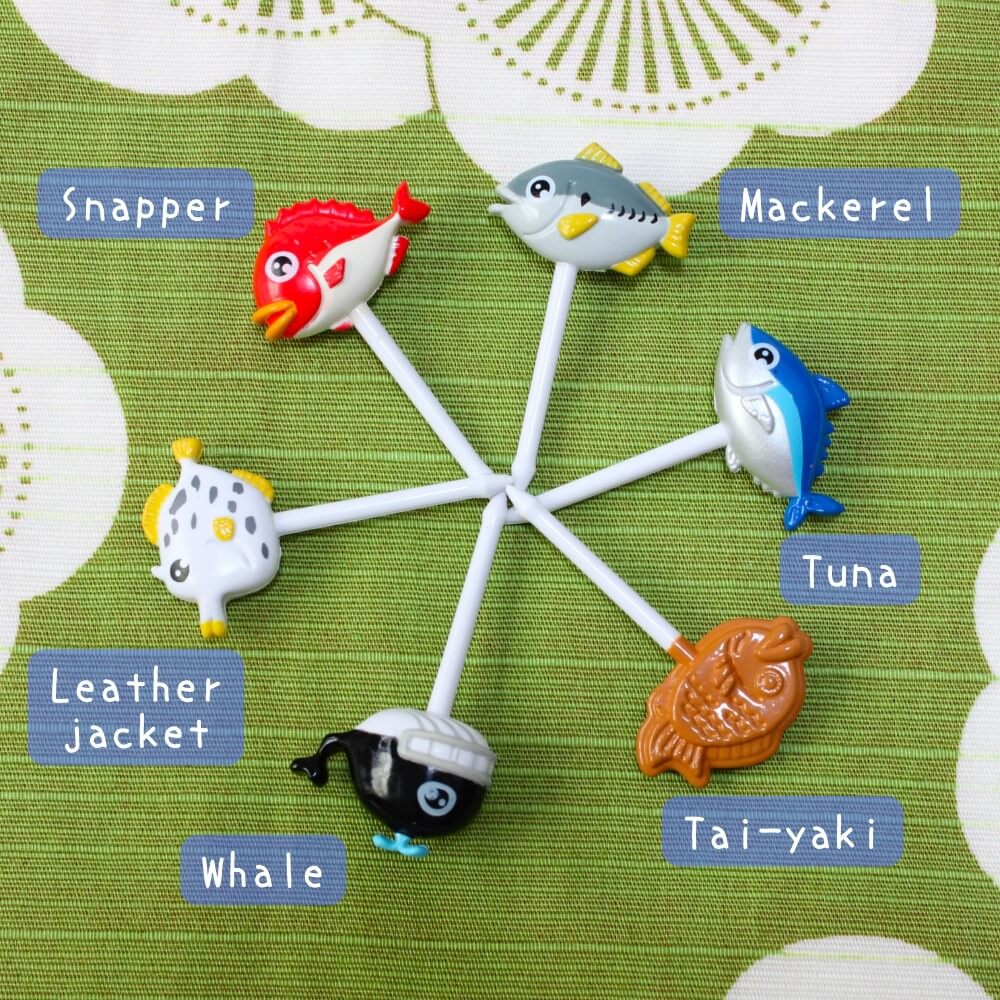 fish bento food picks names
