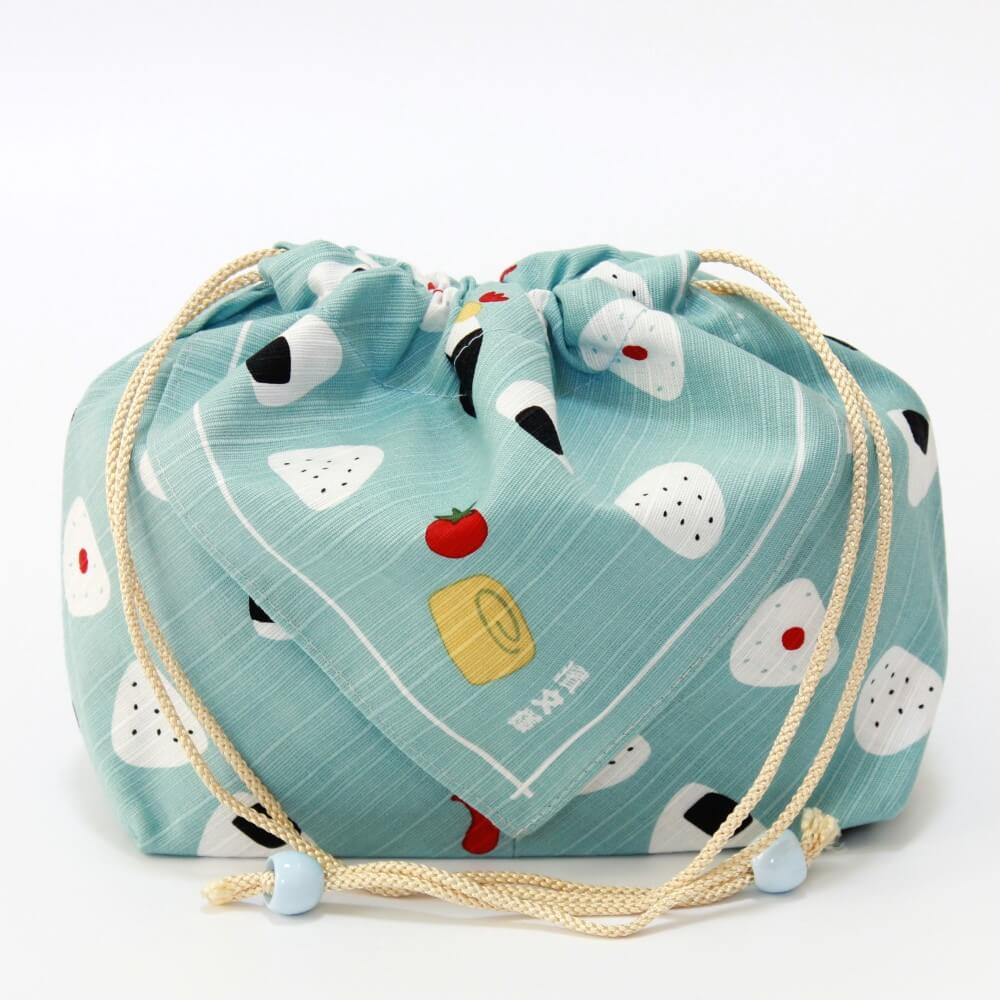 front view onigiri bento bag