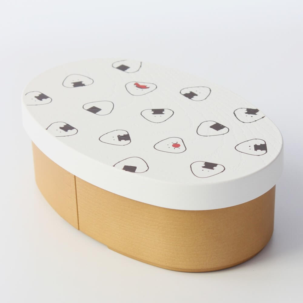 gyutto onigiri bento box white