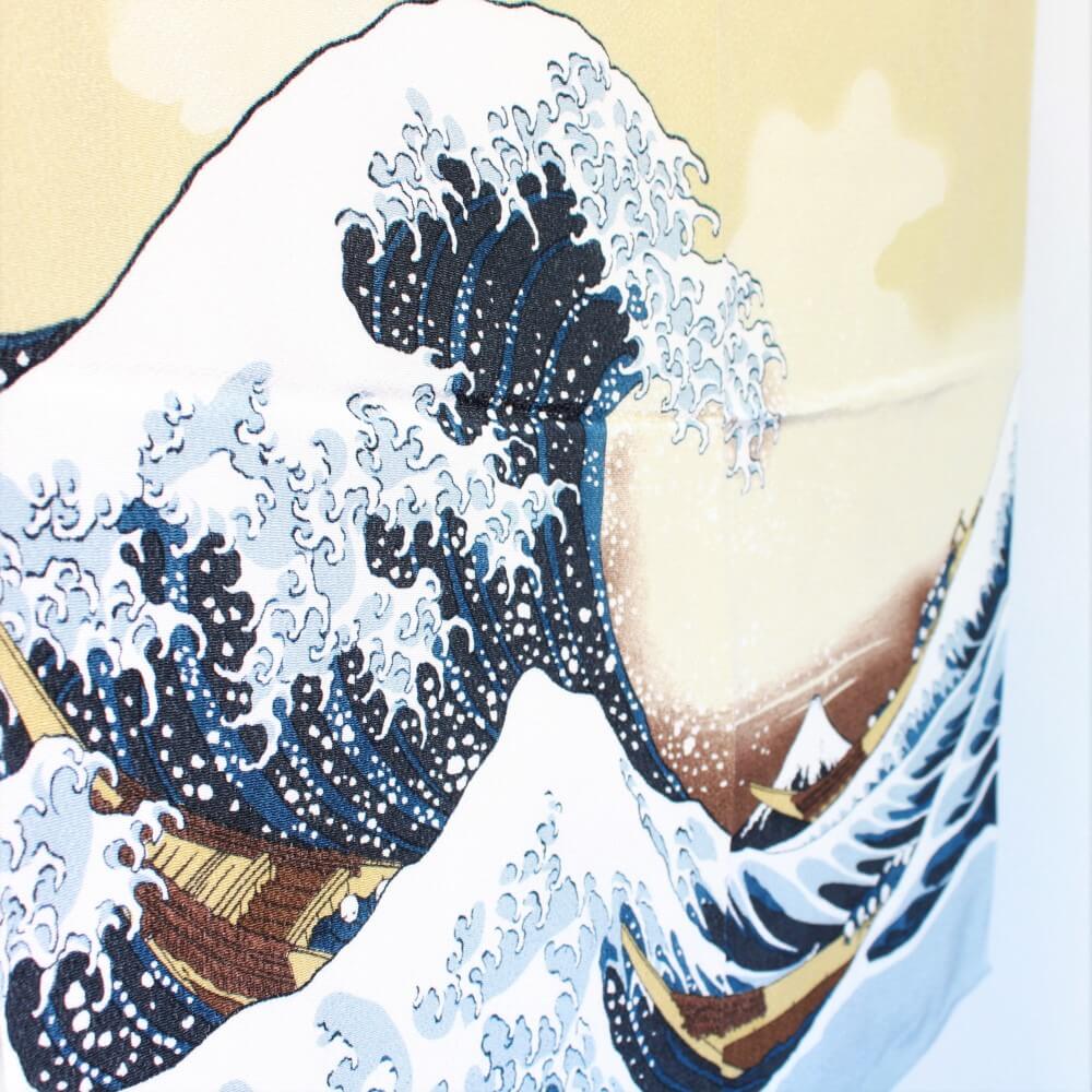 hanging great wave hokusai furoshiki 68cm