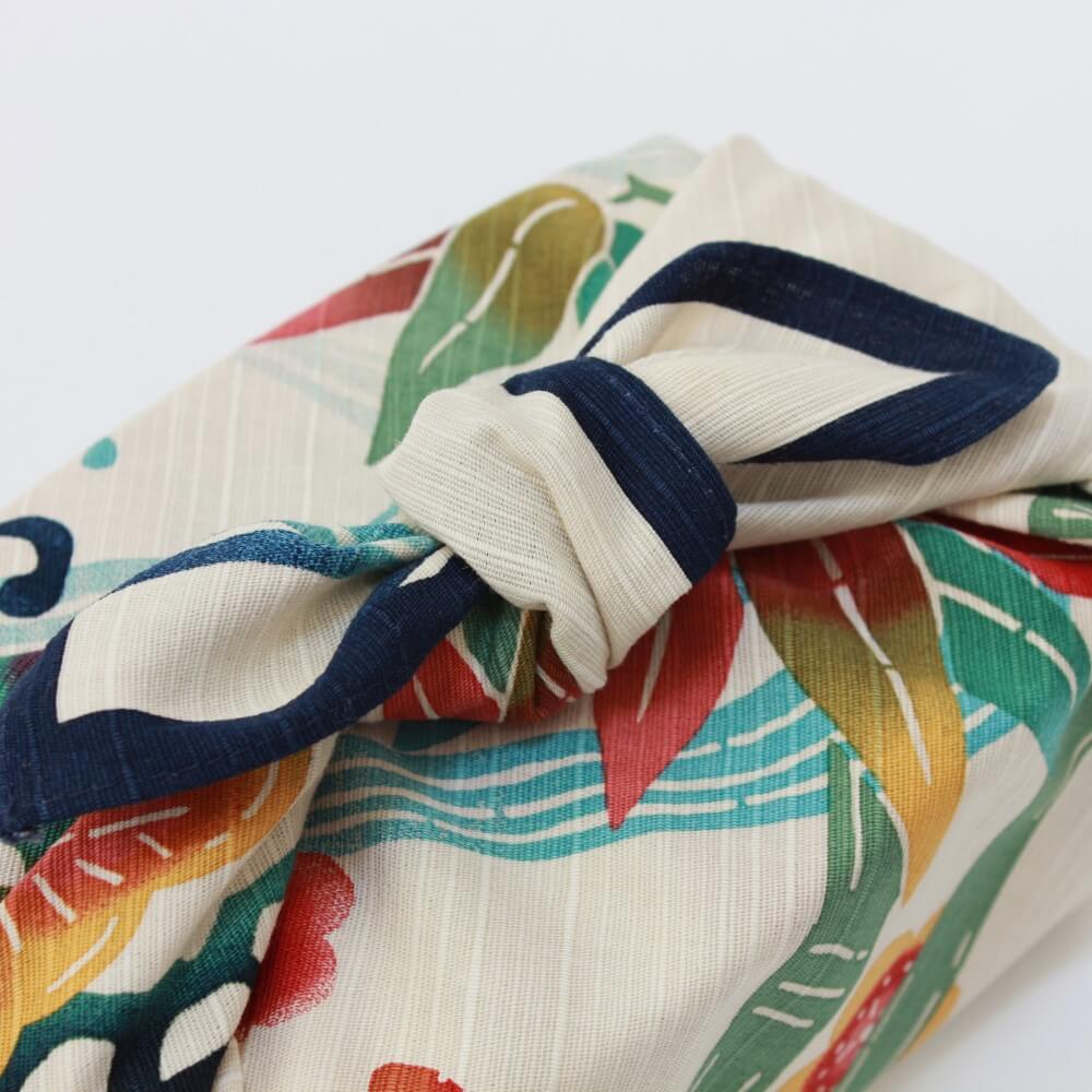 hare no hi furoshiki tied knot close up