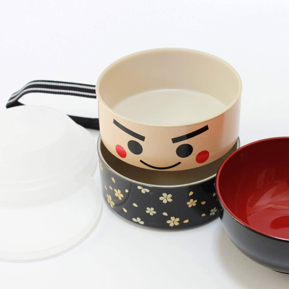 ichiro kokeshi bento box lids off