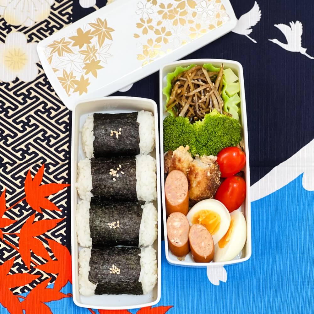 japanese onigiri bento box 2 layers