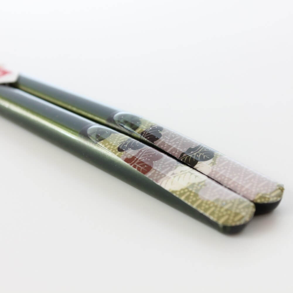 japanese pine design fukuju chopsticks green