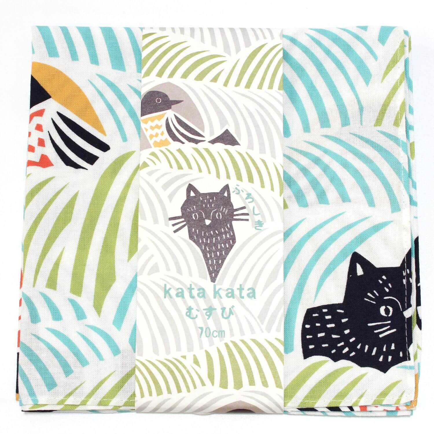 Kata Kata Cats and Birds Furoshiki Wrapping Cloth 70cm