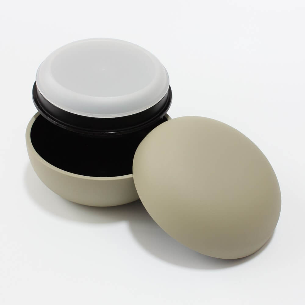 khaki mayudon bento box opened