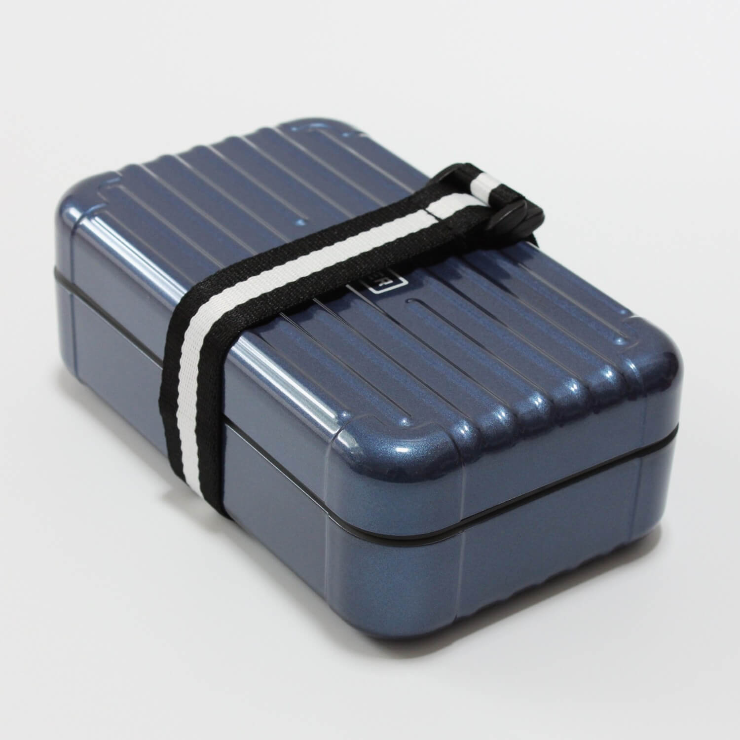 koffer suitcase navy 1 tier bento box