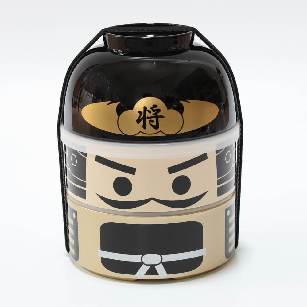 kokeshi bushou 2 tier bento box