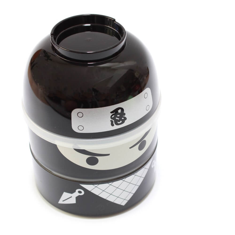 kokeshi ninja bento box pictured from top