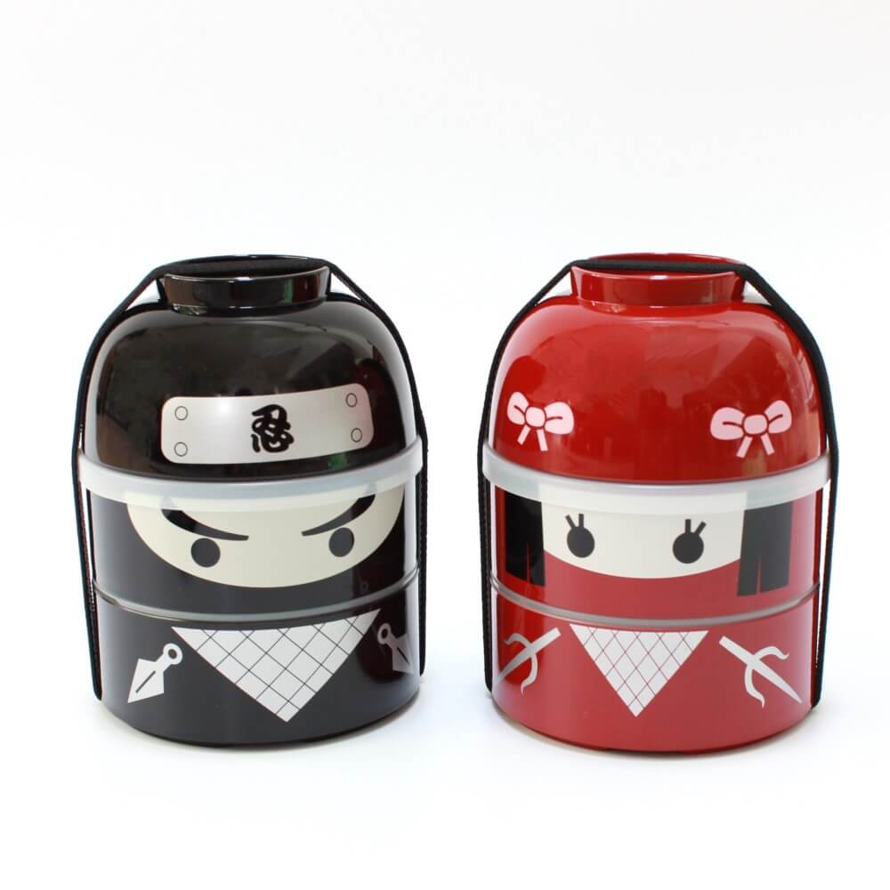 kokeshi ninja kunoichi bento boxes