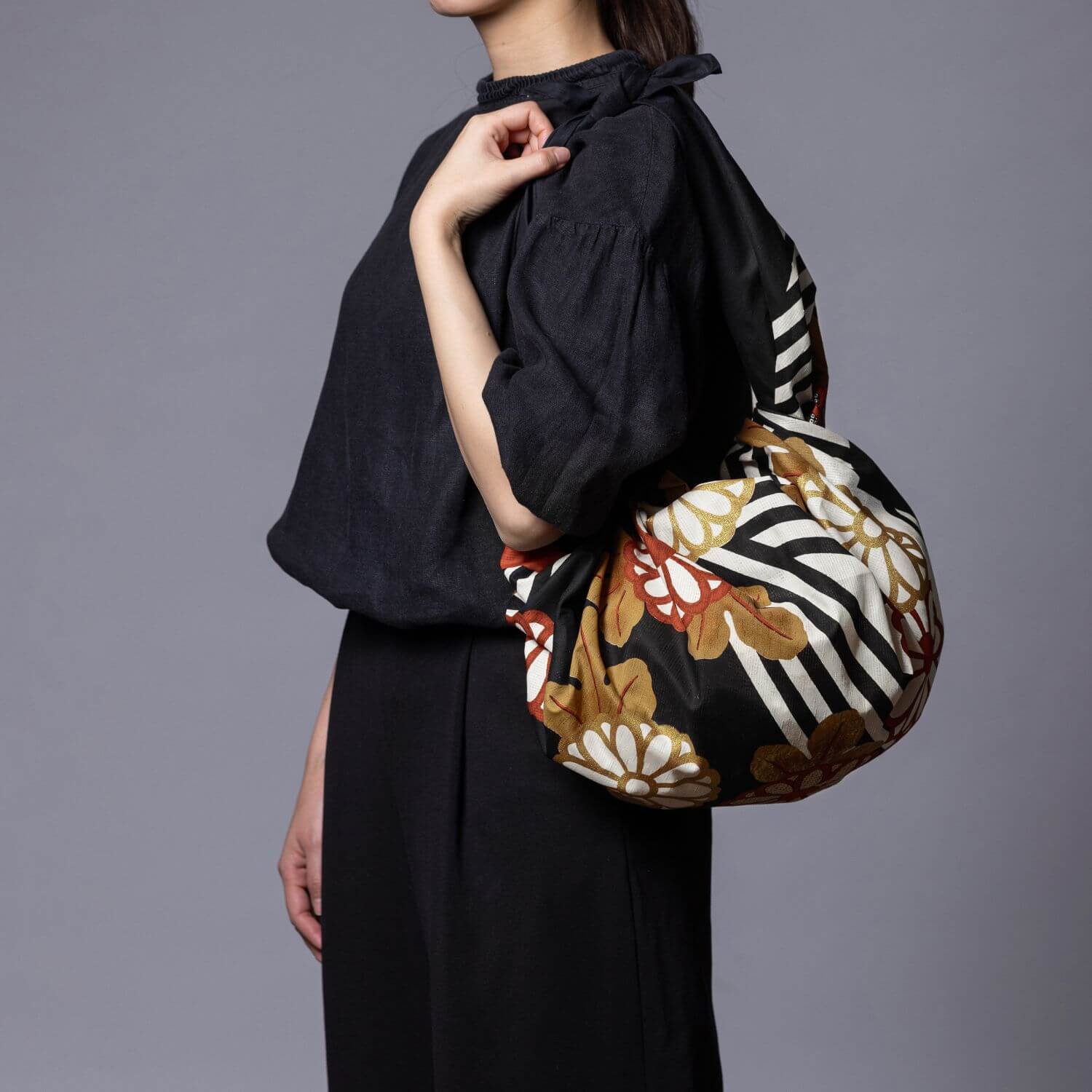furoshiki bag made with setsugekka kimono furoshiki