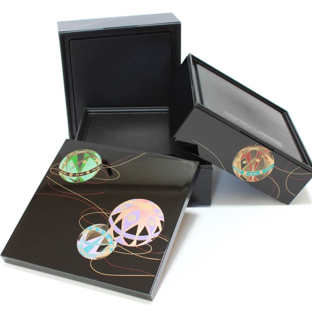 layers arranged temari picnic bento box