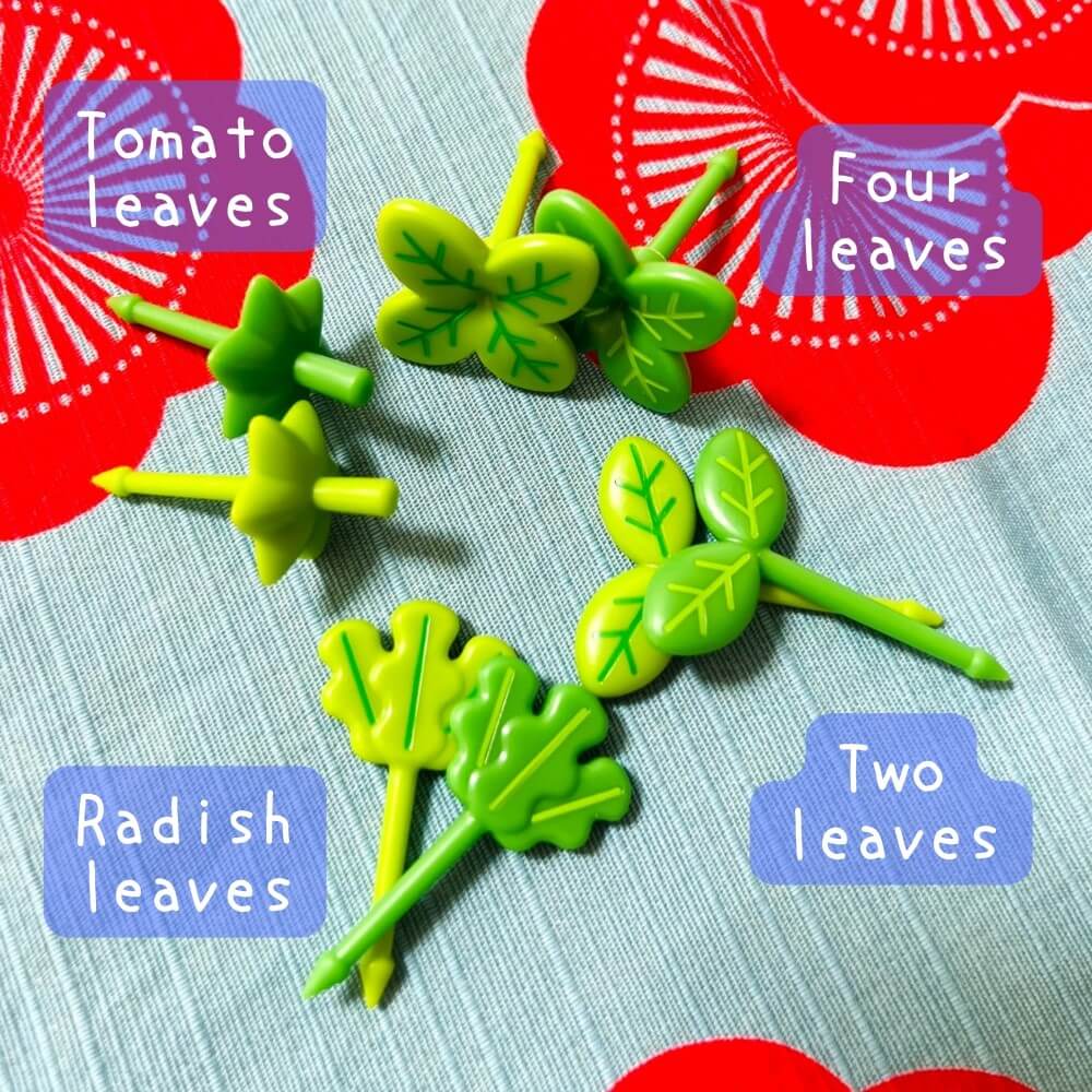 leaves food picks with names