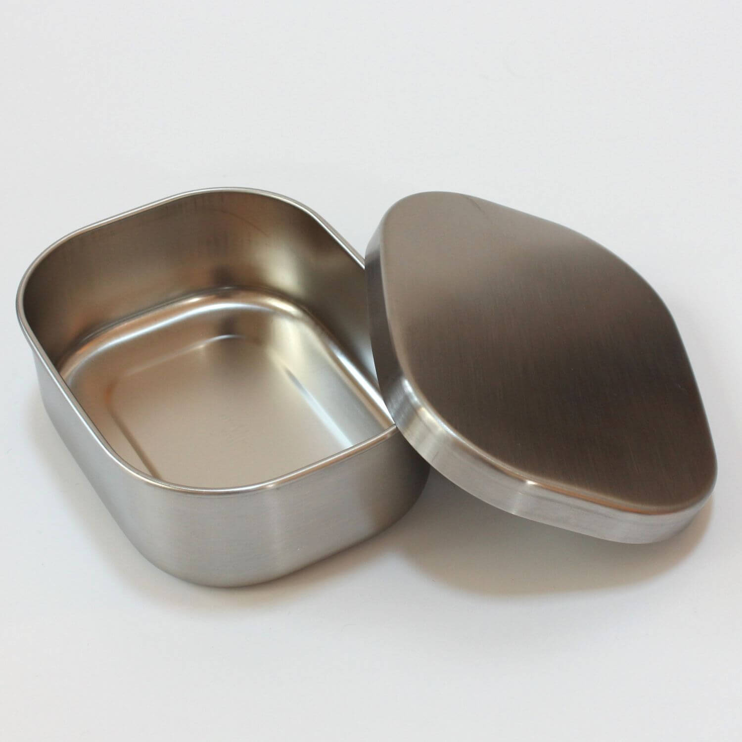 Stainless Steel Rectangle 1 Tier Bento Box | Made in Tsubame Sanjo Japan