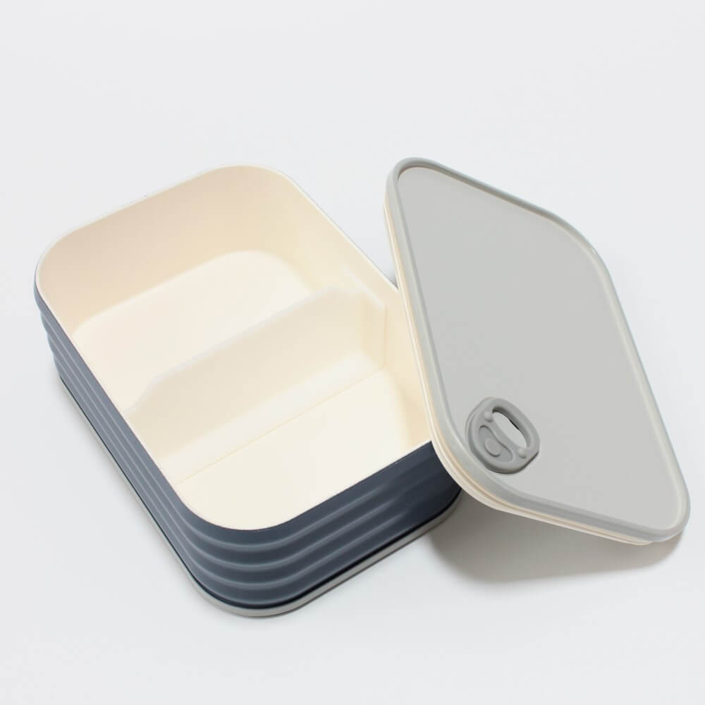 lid opened navy eatcan bento box