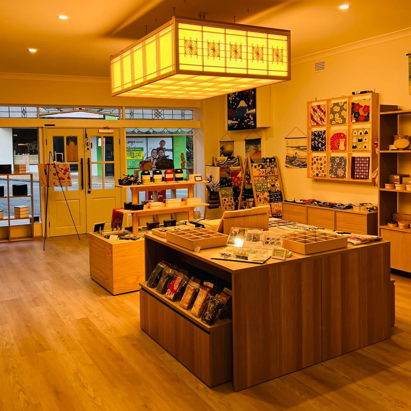 inside majime life shop in Artarmon showing fit out and products