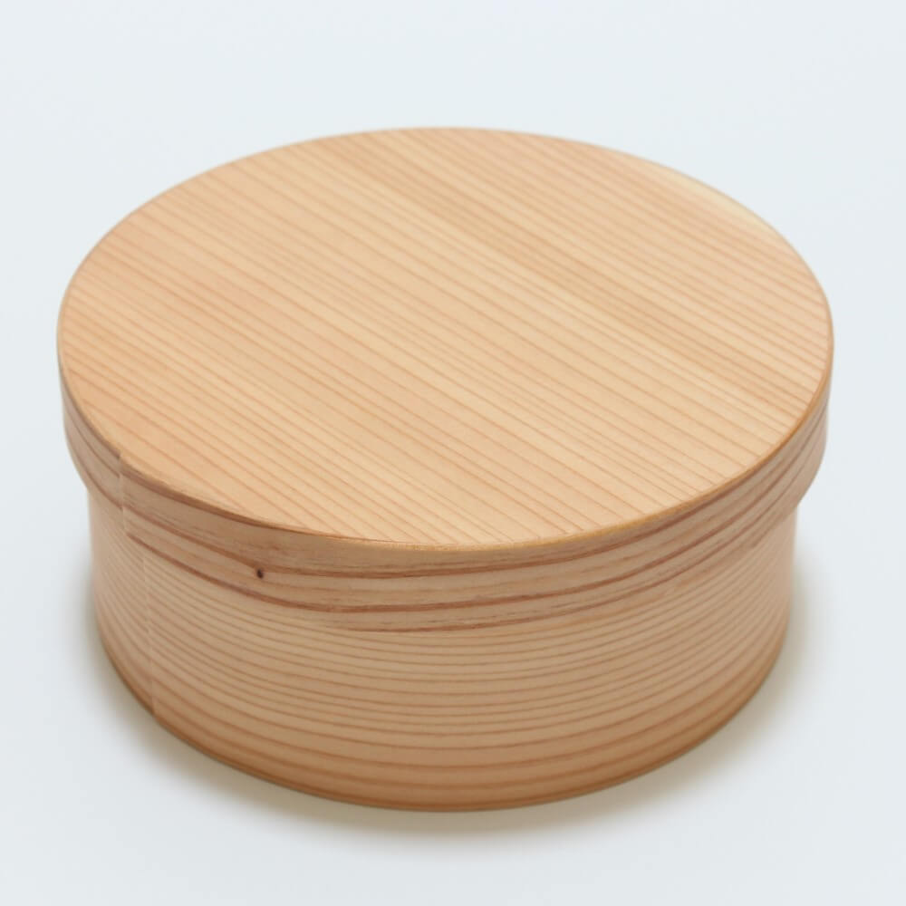 marukorori round magewappa bento box made from cedar wood