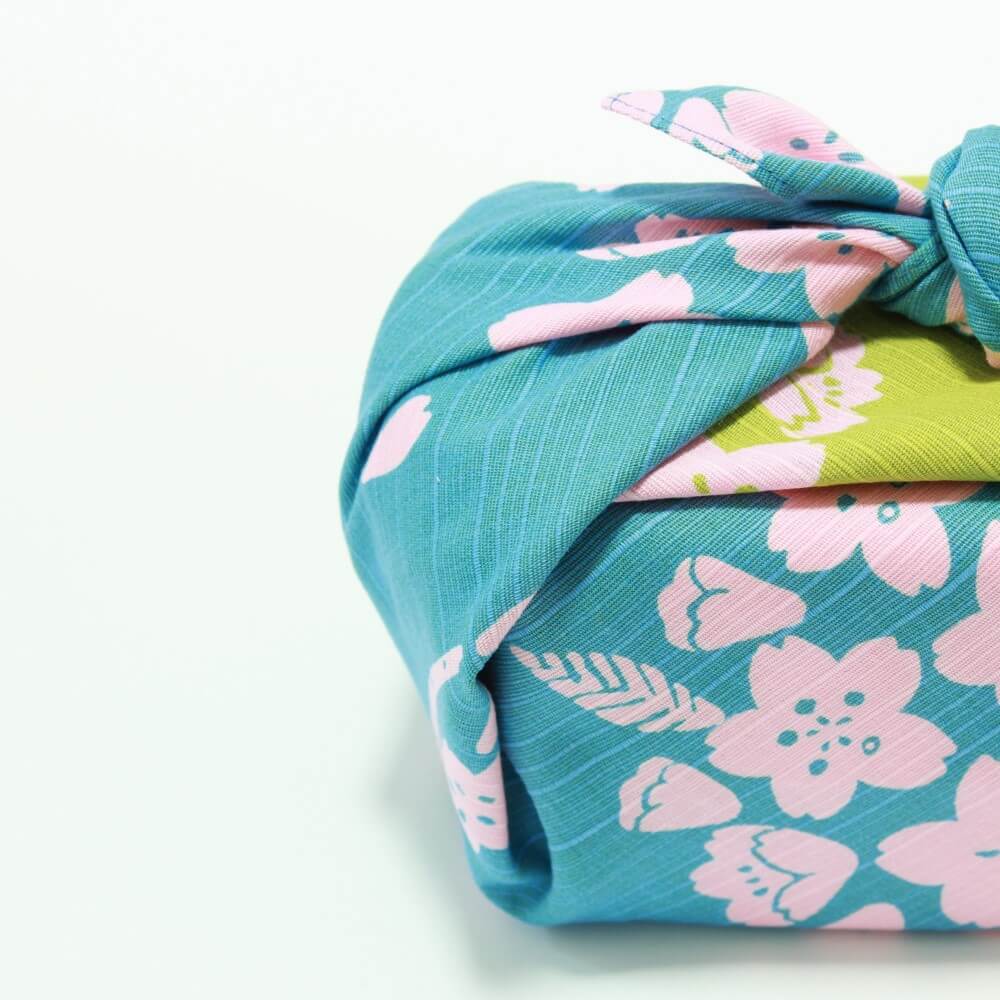 omotenashi sakura baby blue green furoshiki