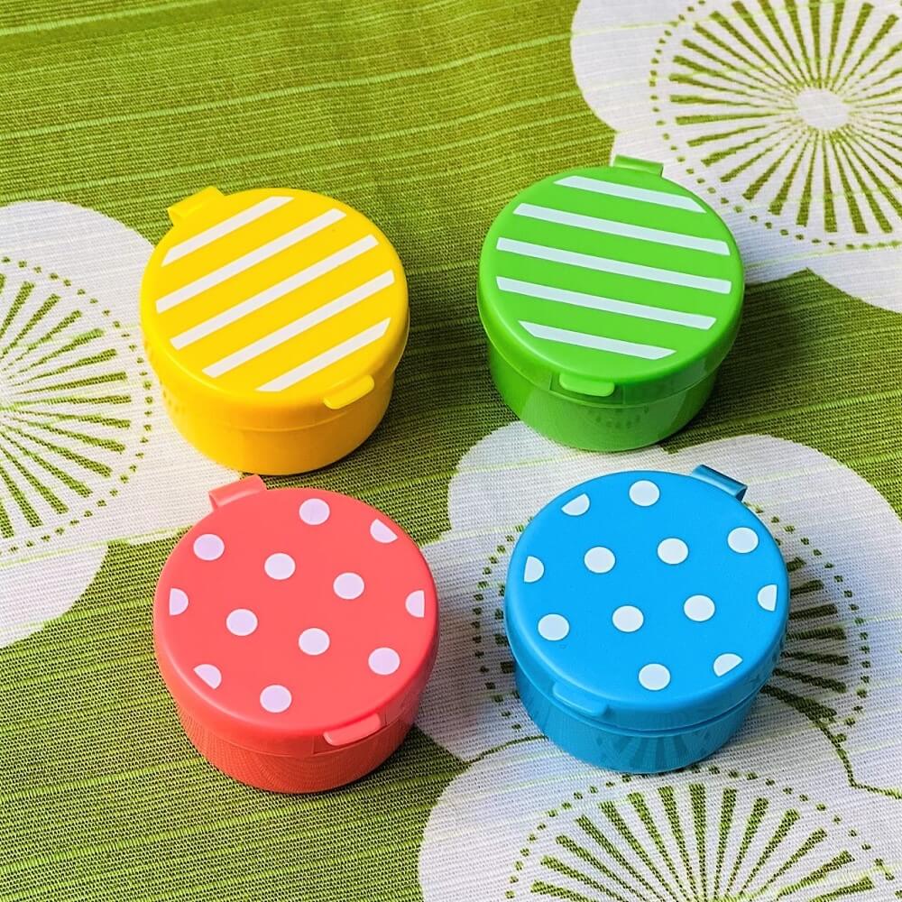 sauce dip mini bento cups 4 colours