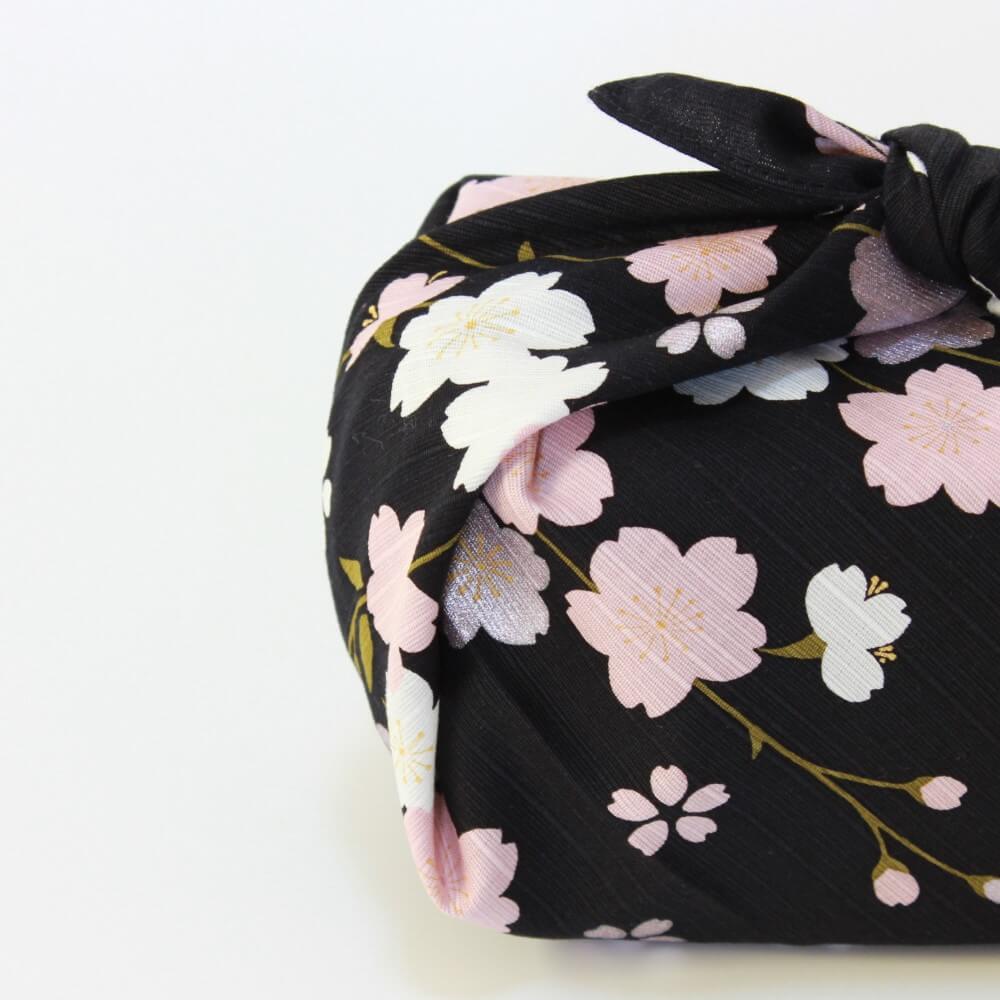 shidare yoru sakura furoshiki wrapped close up shot