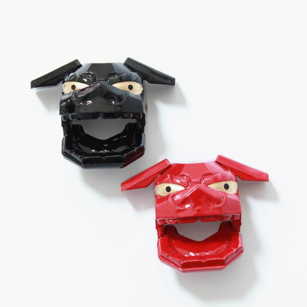 shishimai chopsticks rests black red