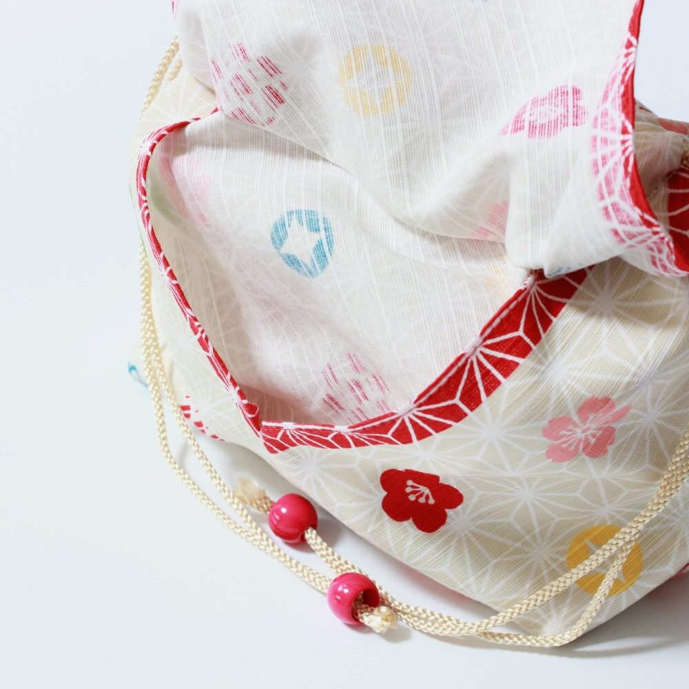 side pocket hana hime komon bento lunch bag