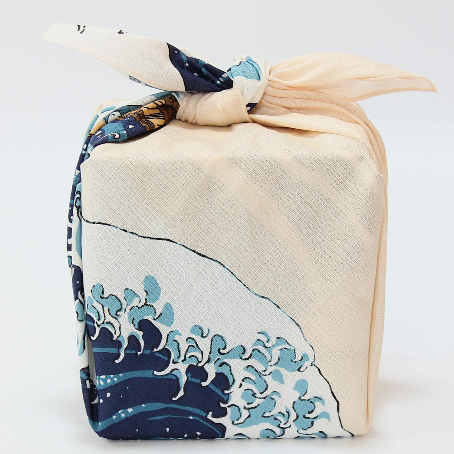 100% organic cotton | The Great Wave Off Kanagawa by Hokusai Furoshiki Wrapping Cloth 70cm