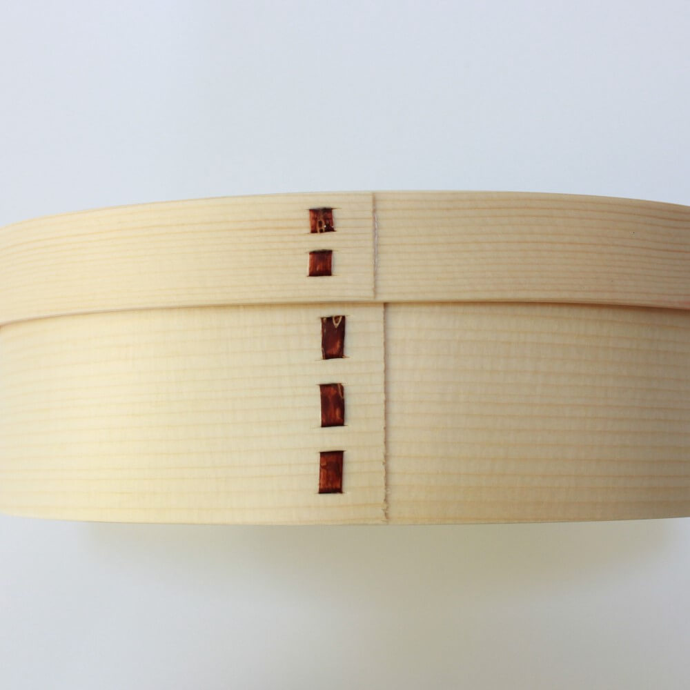 stopper marks side of heian wood bento box